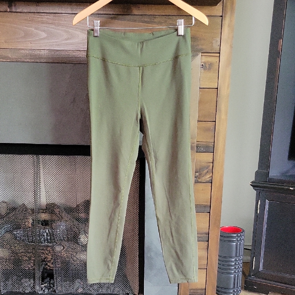 J Crew Sports Leggings MED Dark Green